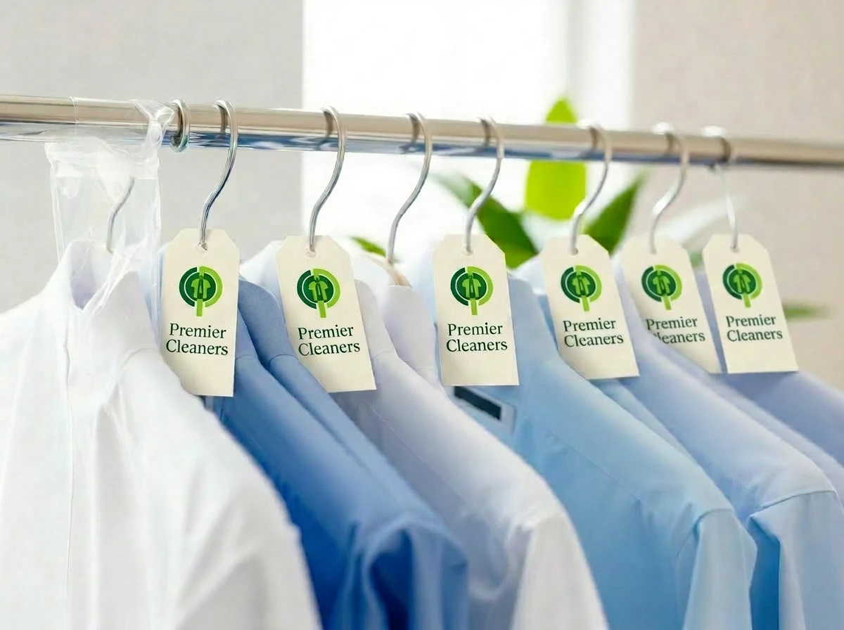 Freshly dry cleaned garments